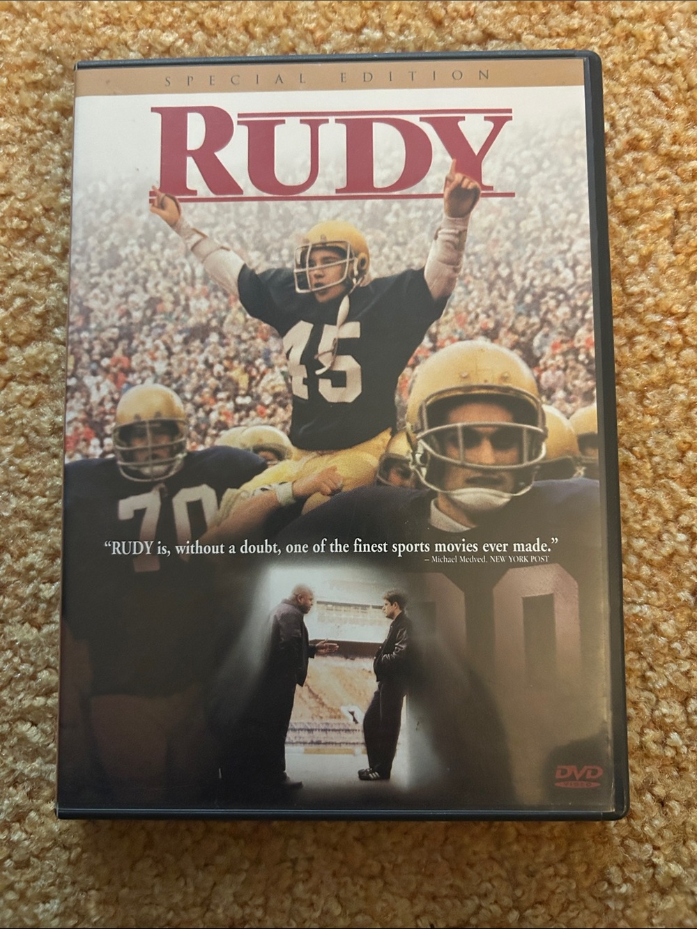 Rudy Special Edition DVD – Black and Yellow Packaging